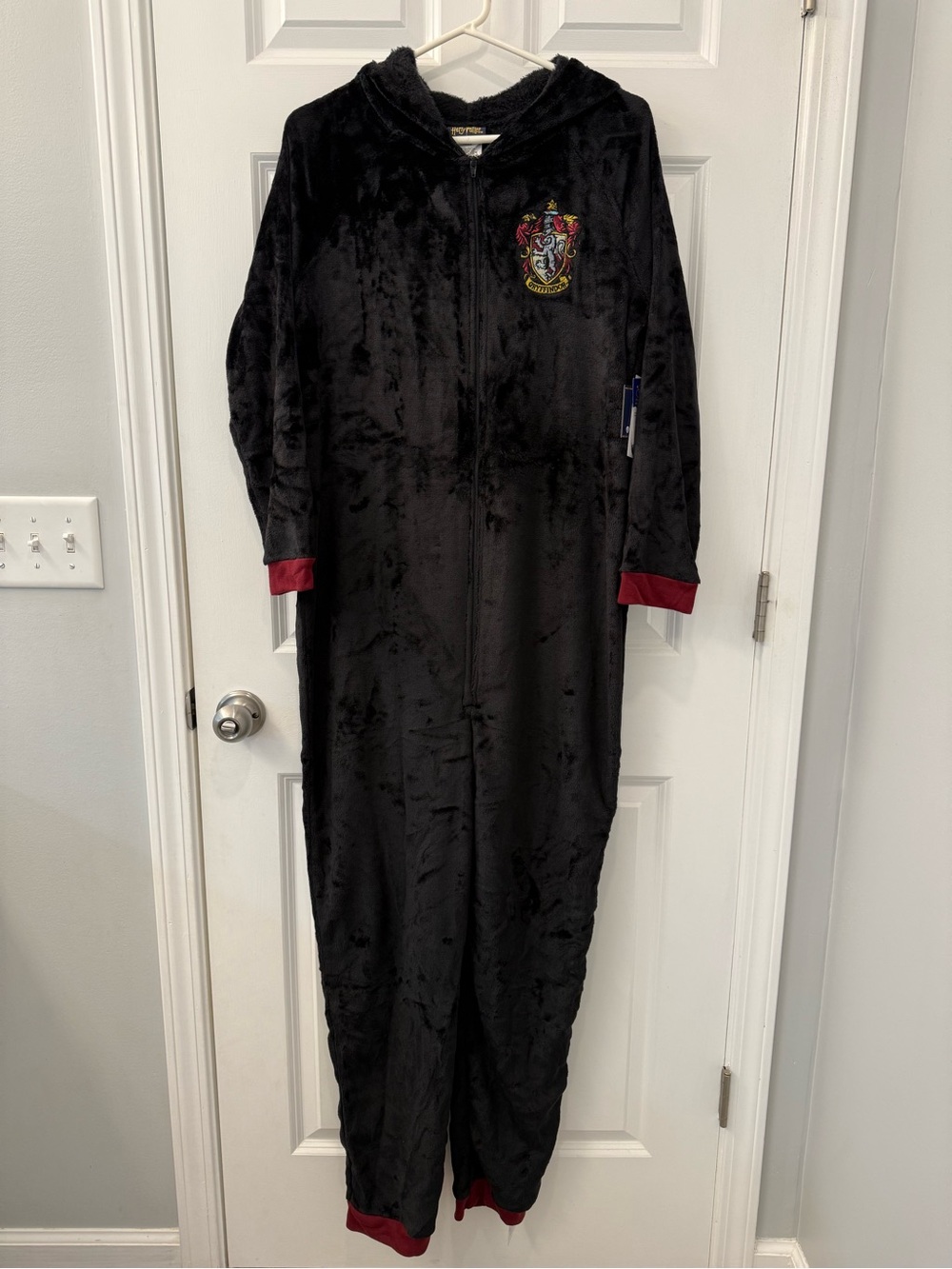 Harry Potter Hogwarts Girls' Hooded Pajama Onesie Loungewear Size 18 / 20